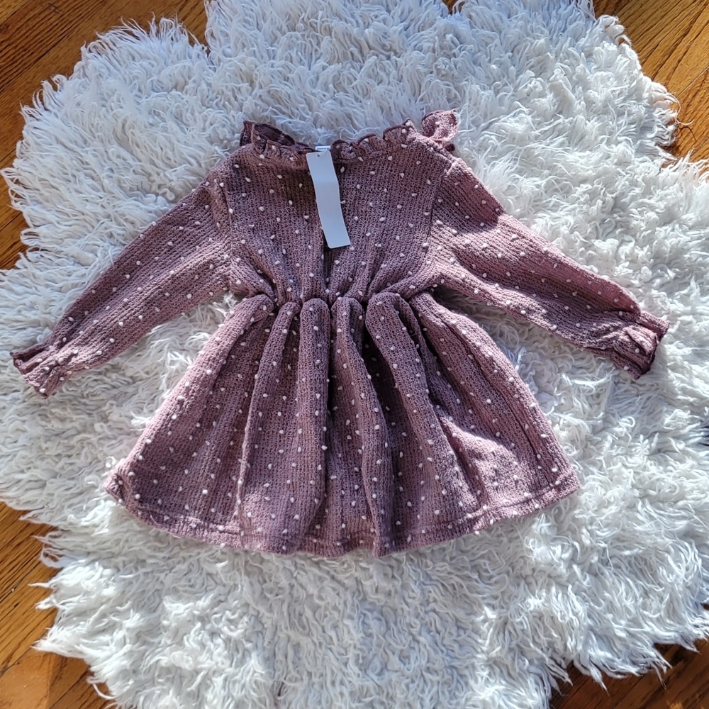 SHEIN Purple Ruffled Kids One Piece - Picture 2 of 3